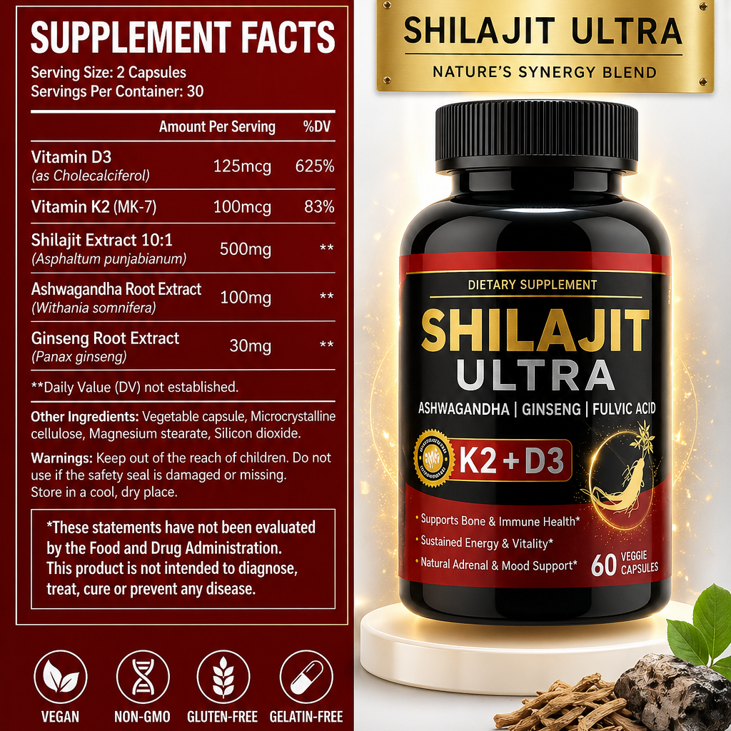 (SUPER 2X1) POTENCIADOR SHILAJIT PRO MAX – Potencia de Alta Pureza