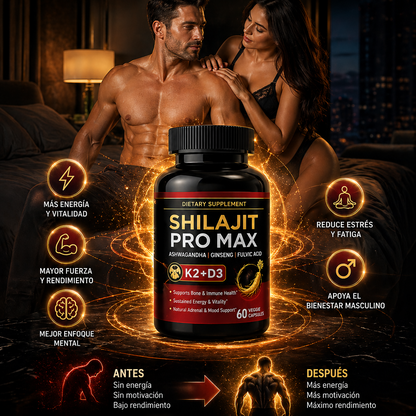 (SUPER 2X1) POTENCIADOR SHILAJIT PRO MAX – Potencia de Alta Pureza