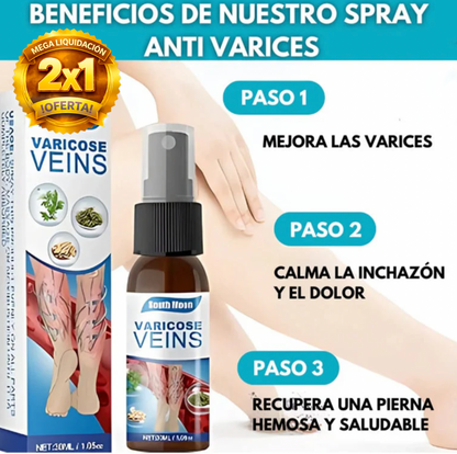 (SUPER 2X1) Spray Anti-Varices 100% Natural