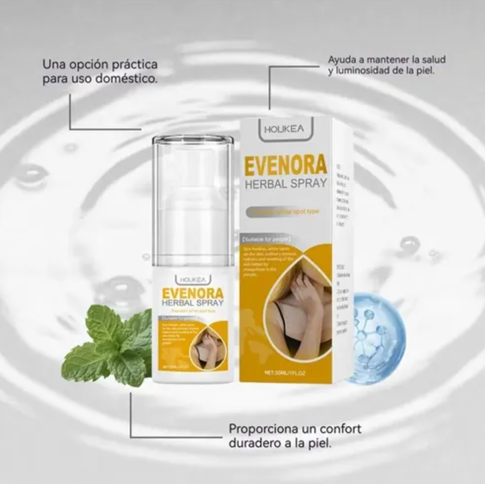 Evenora Herbal Spray - Solución Natural para Vitiligo