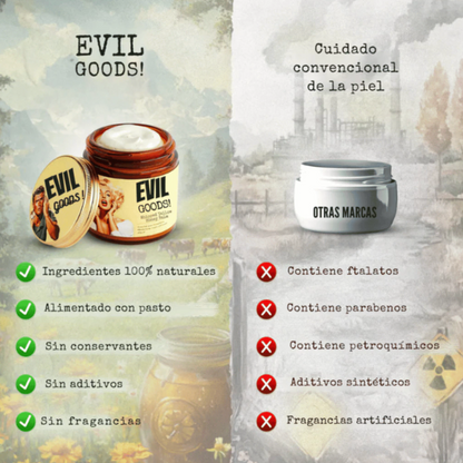 2x1 EVIL GOODS Balsamo sebo de res | El producto organico que revoluciona el SkinCare